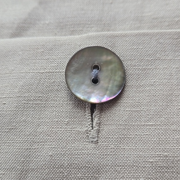 Vintage Orvis Silk And Linen Blend Button Down Blouse - Picture 3 of 8